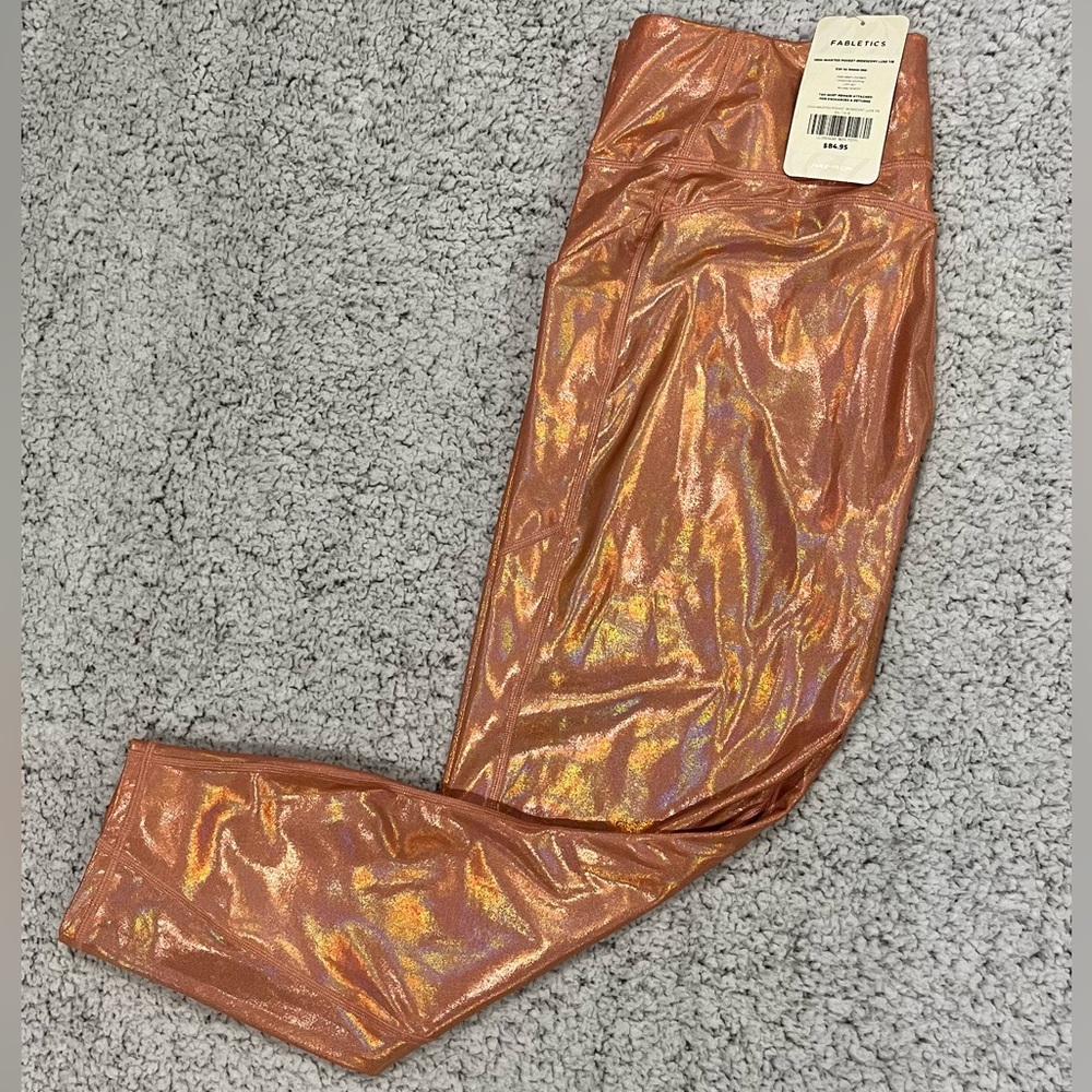 Fabletics - High Waisted Iridescent Luxe 7/8 - XXL